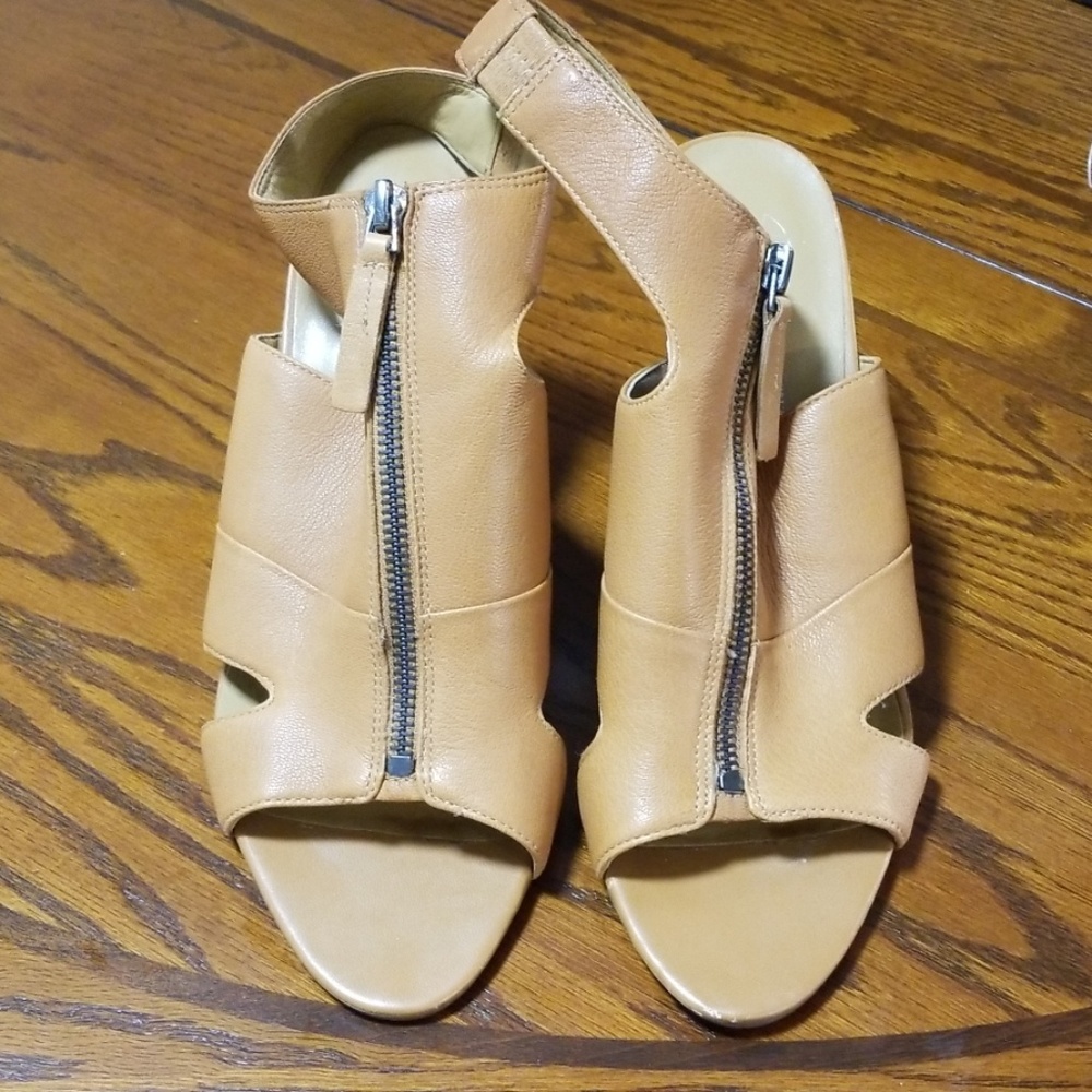 Franco Sarto Brown Wedge Sandals